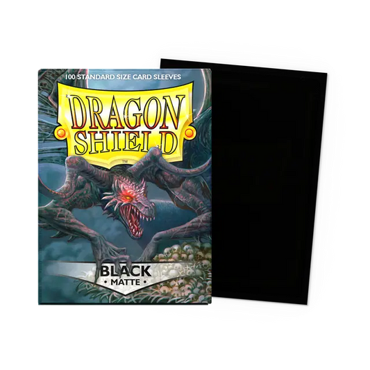 Dragon Shield - Standard Size Sleeves - Matte Black