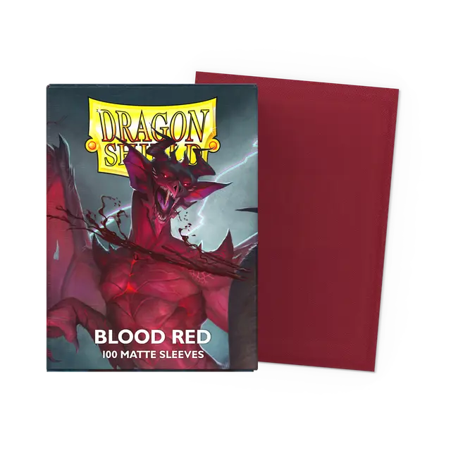 Dragon Shield - Standard Size Sleeves - Matte Blood Red
