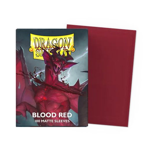 Dragon Shield - Standard Size Sleeves - Matte Blood Red