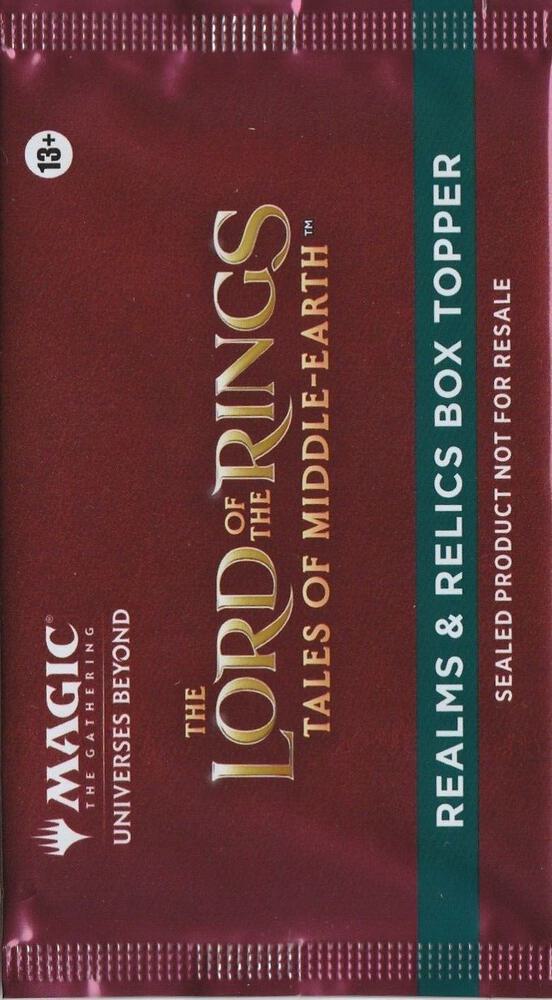 The Lord of the Rings: Tales of Middle-earth - Realms & Relics Box Topper Pack (LTR)