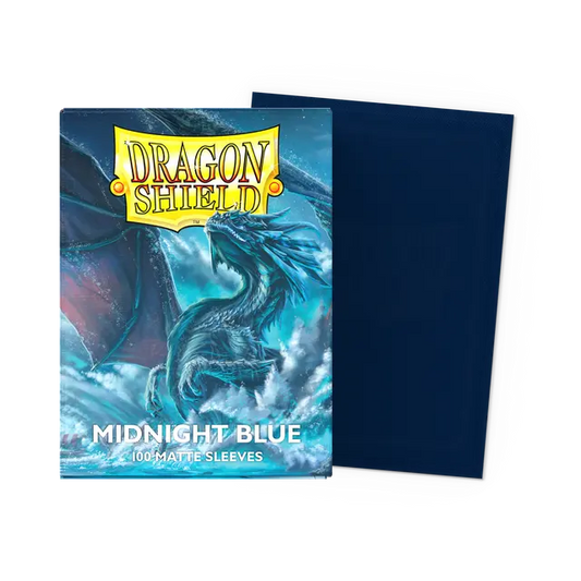Dragon Shield - Standard Size Sleeves - Matte Midnight Blue