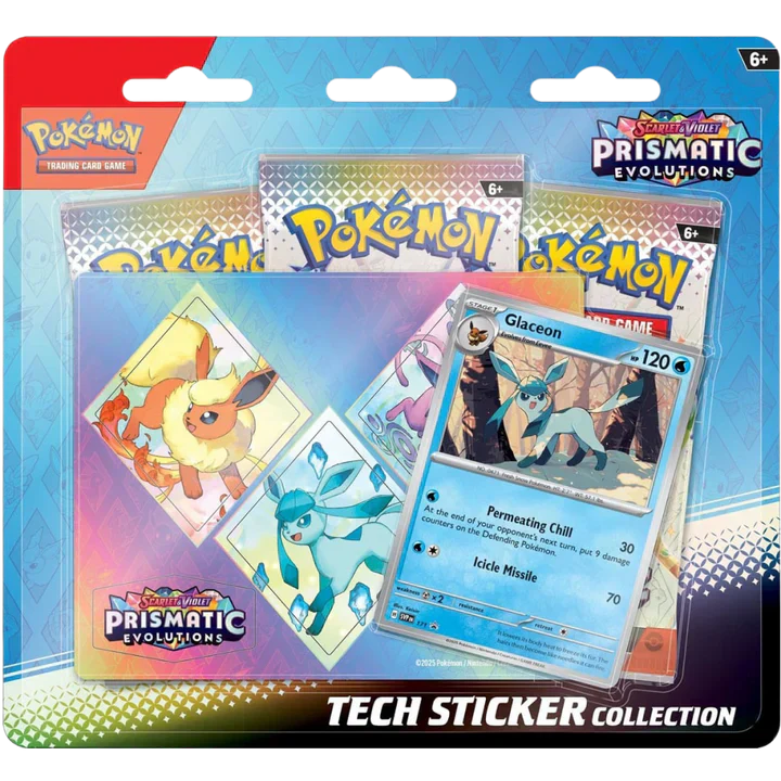 Pokemon TCG - Scarlet & Violet - Prismatic Evolutions - Tech Sticker Collection