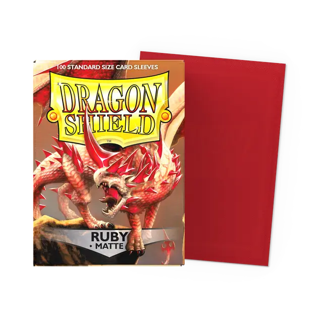 Dragon Shield - Standard Size Sleeves - Matte Ruby